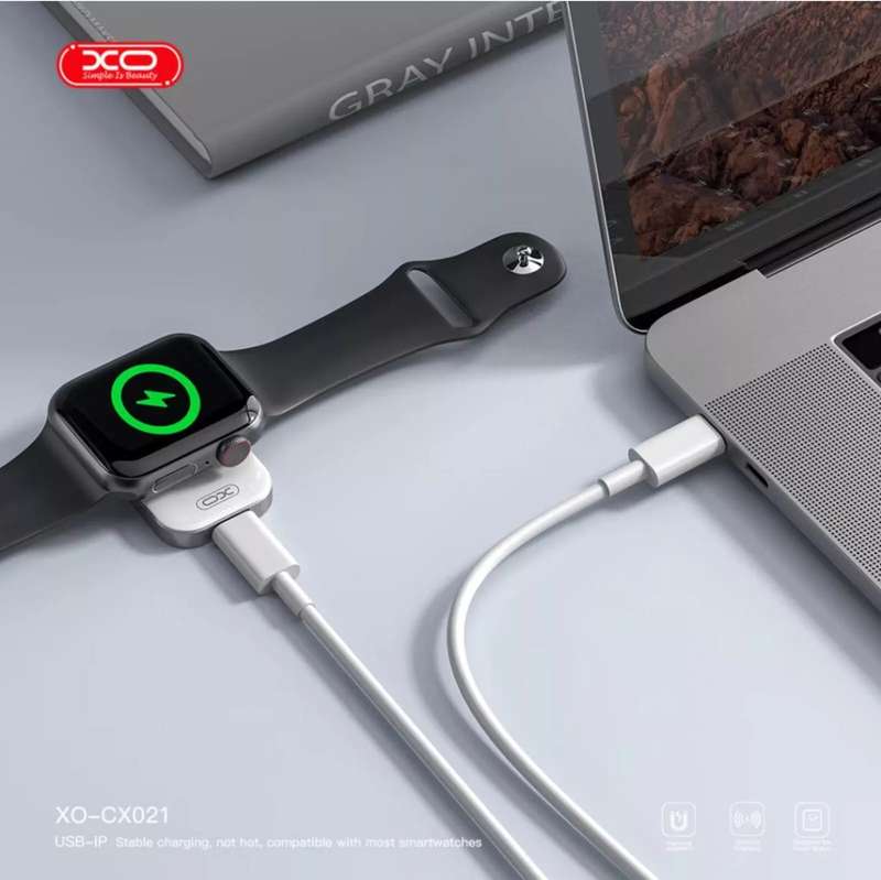 Portable Travel XO 2,5W Magnetic Smart Watch Wireless Charger USB to iPhone