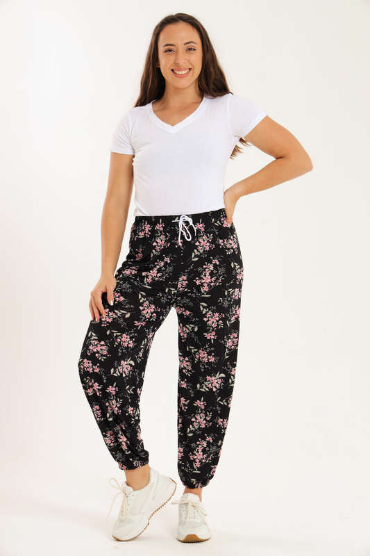 Senza® Casual Harem Wide Leg Everyday Printed Pants