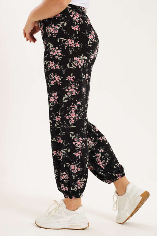 Senza® Casual Harem Wide Leg Everyday Printed Pants