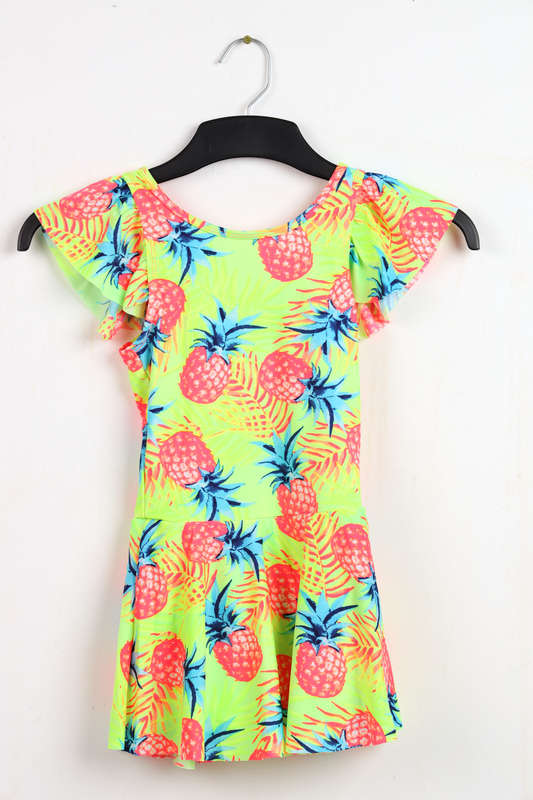 Senza Kids® Lydia One Piece Ruffle Girls Swimwear