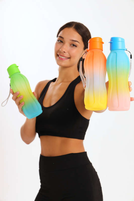 Senza Sport®2 Pcs Silicone School Water or Juice Bottle Set 1000ml PROMO-2-GET-1-FREE