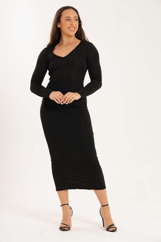 Sloane Full Length Long Sleeve Bodycon Dress