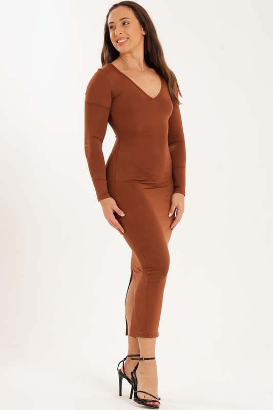 Sloane Full Length Long Sleeve Bodycon Dress