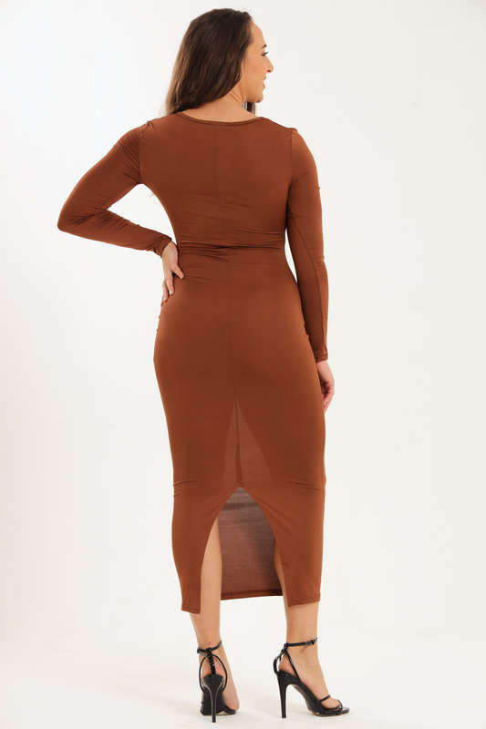 Sloane Full Length Long Sleeve Bodycon Dress