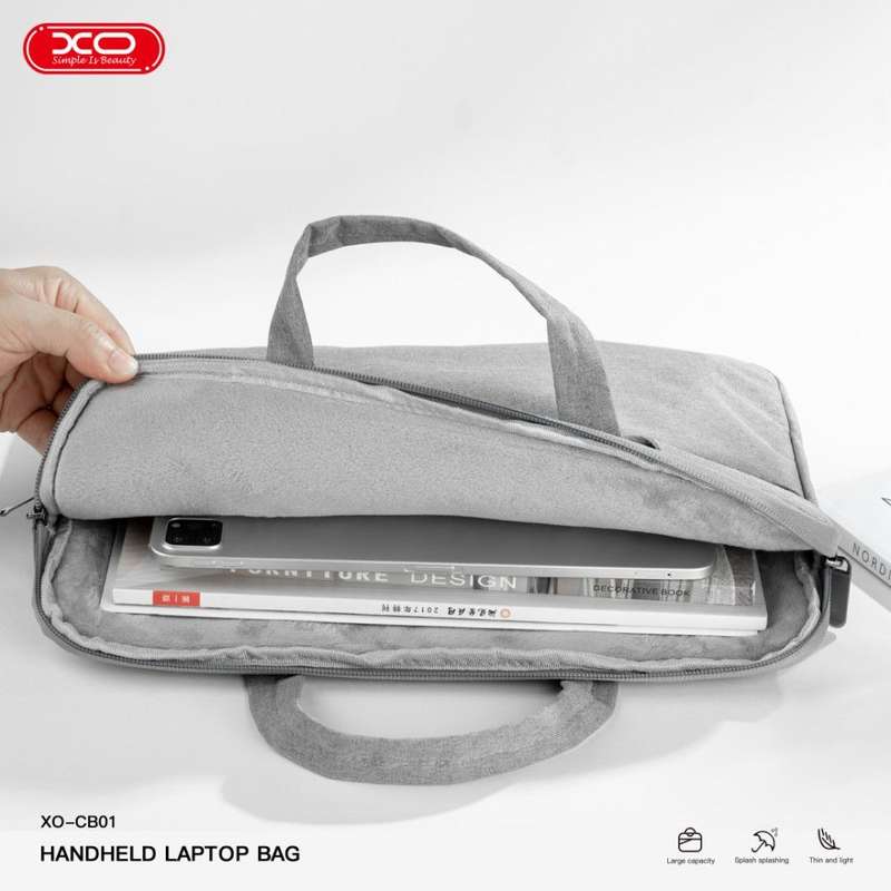 XO Handheld Protective Laptop Sleeve Bag for 13 or 14 inch Notebook