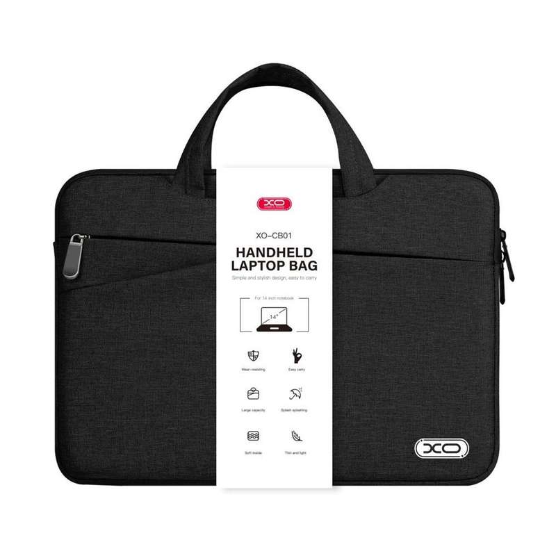 XO Handheld Protective Laptop Sleeve Bag for 13 or 14 inch Notebook