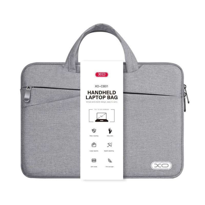 XO Handheld Protective Laptop Sleeve Bag for 13 or 14 inch Notebook