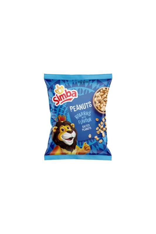 2 Pack Simba Salted Peanuts-Raisins &amp; Salted Bag 50g Per Bag