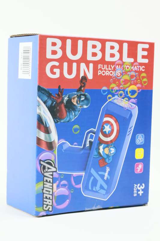 Avengers to life with the Captain America Automatic Bubble Gun