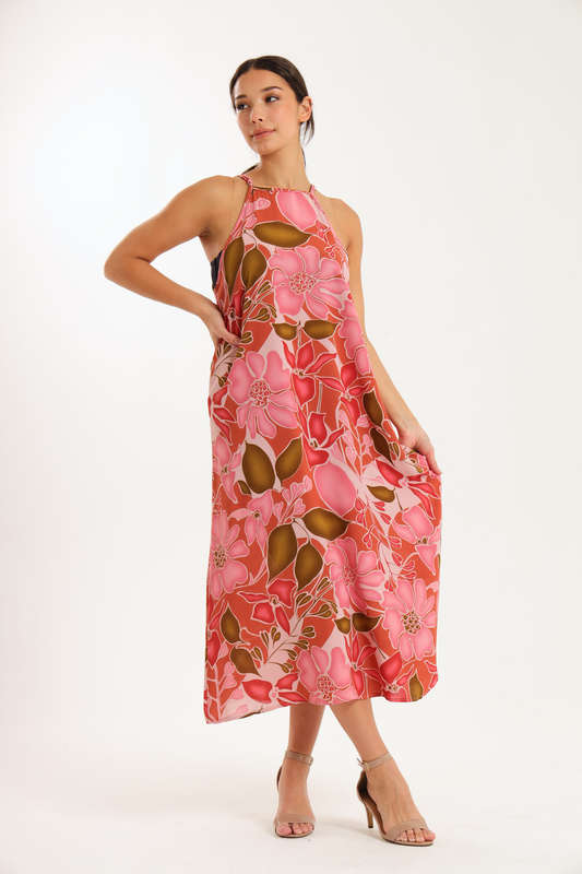 Blossom Flow Maxi Strappy Dress
