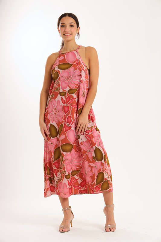 Blossom Flow Maxi Strappy Dress