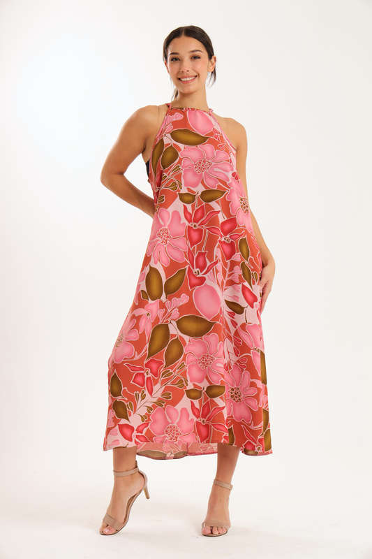 Blossom Flow Maxi Strappy Dress