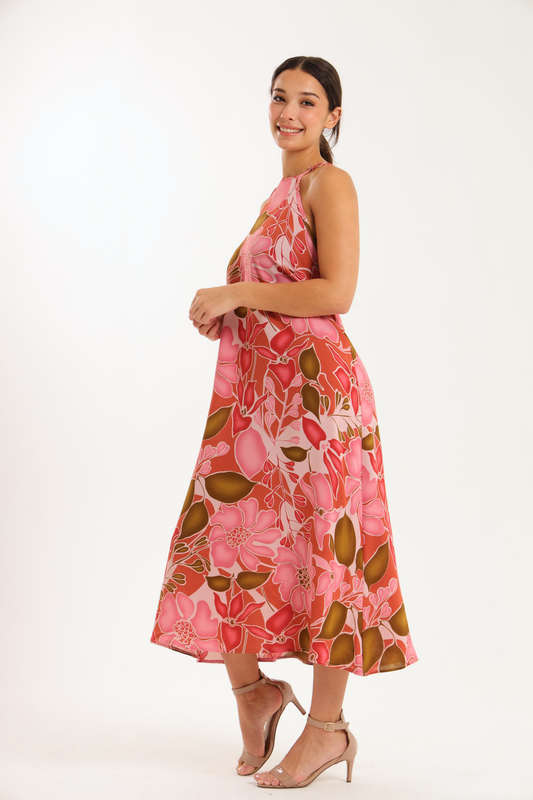 Blossom Flow Maxi Strappy Dress