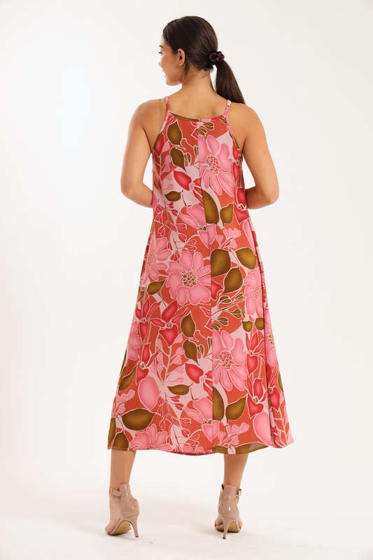 Blossom Flow Maxi Strappy Dress