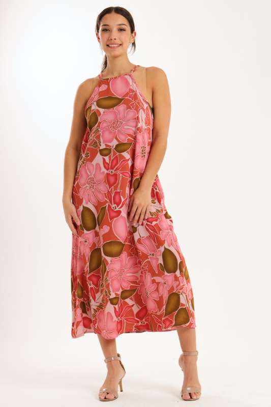Blossom Flow Maxi Strappy Dress