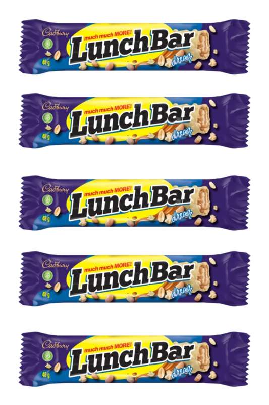 Cadbury LunchBar Chocolate Bars 5 x 48g
