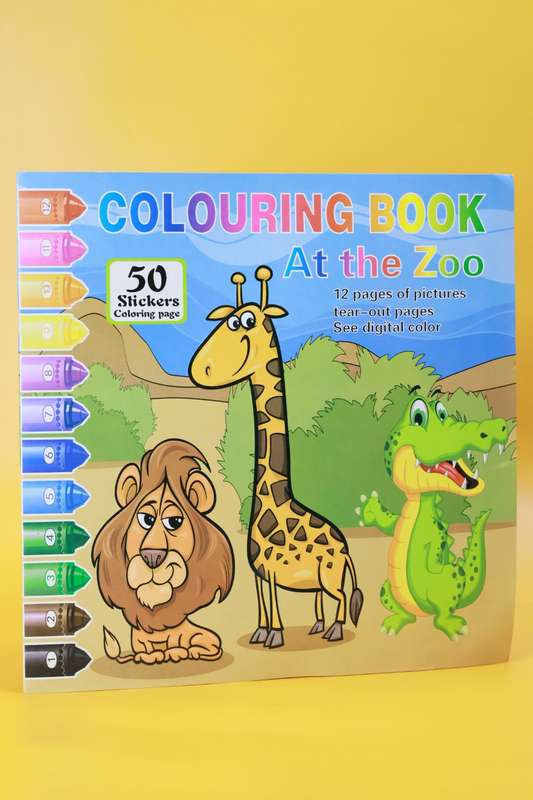 Colouring Book At the Zoo or Traffic