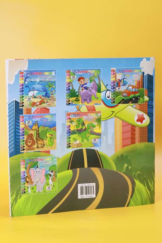 Colouring Book At the Zoo or Traffic