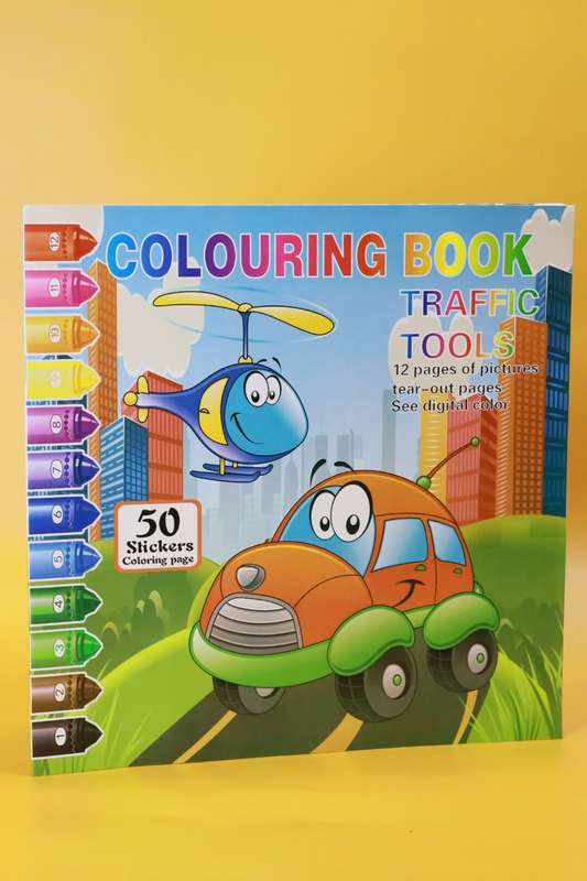 Colouring Book At the Zoo or Traffic