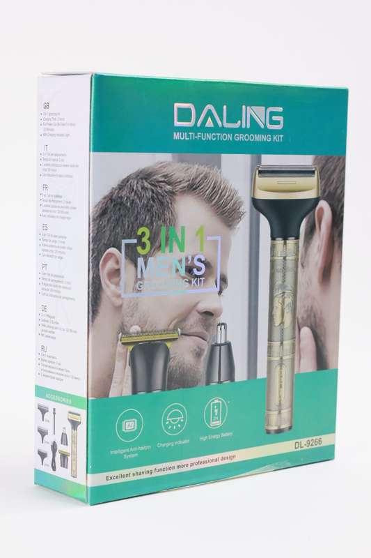Daling DL-9266 3-in-1 Rechargeable Men's Grooming Kit