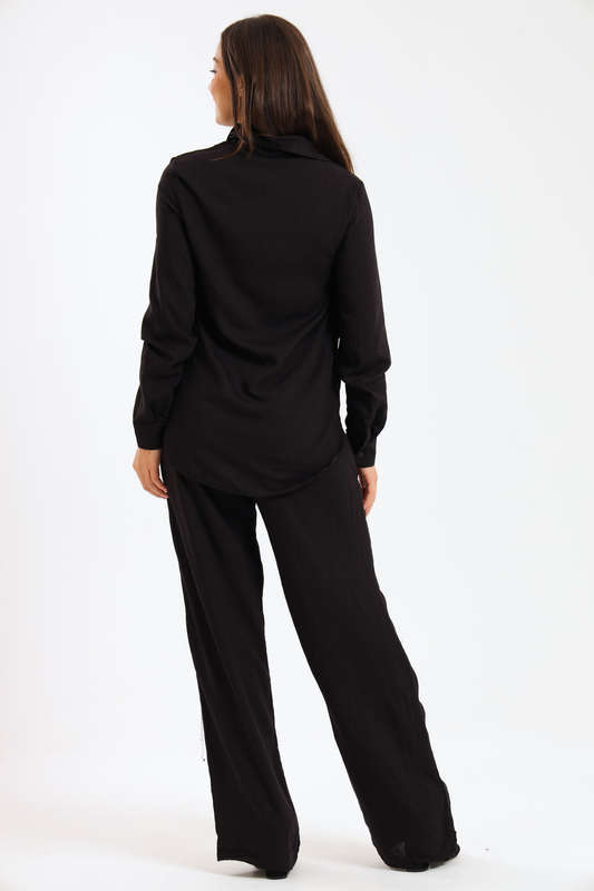 Essential Linen-Blend Relaxed Pant &amp; Shirt Set