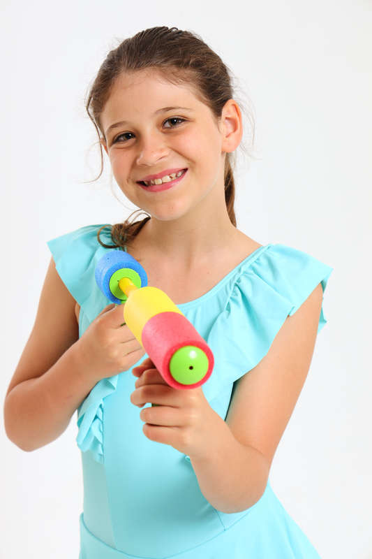 Foam Tube Water Blaster Pool Guns - 25cm Assorted Colours (Set of 2)