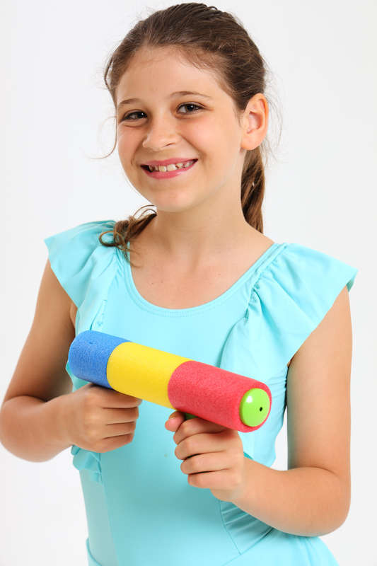Foam Tube Water Blaster Pool Guns - 25cm Assorted Colours (Set of 2)