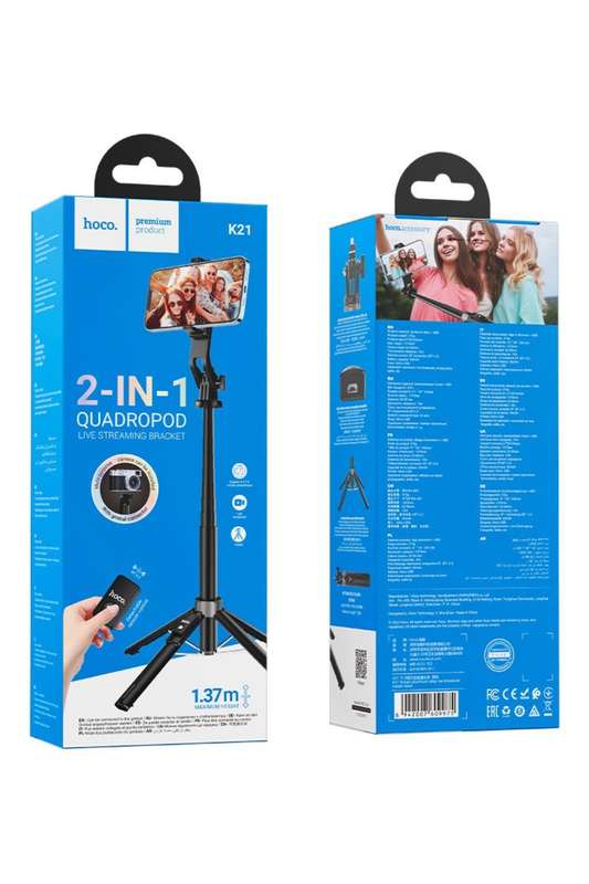 HOCO K21 Tabletop Holder Stream For Live Broadcast Selfie Stick
