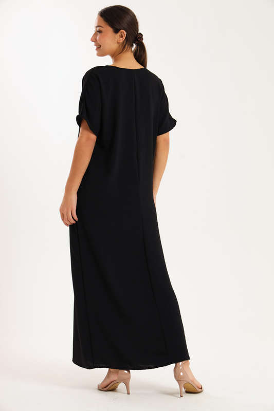 Jasmin Classic Maxi Short Sleeve Dress