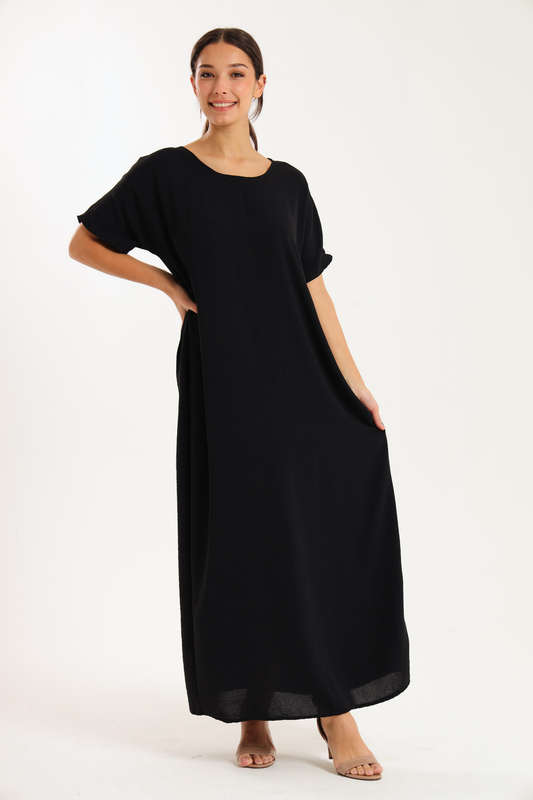 Jasmin Classic Maxi Short Sleeve Dress