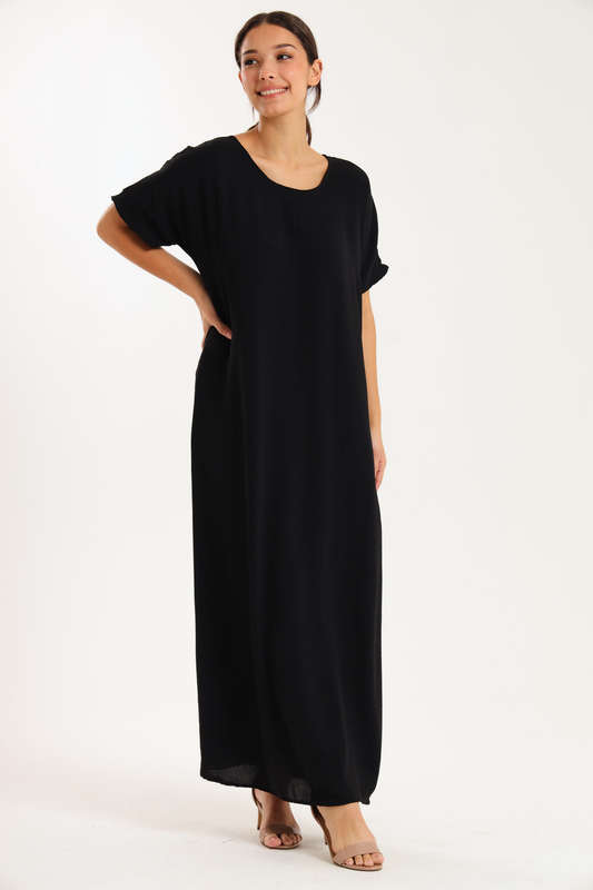 Jasmin Classic Maxi Short Sleeve Dress