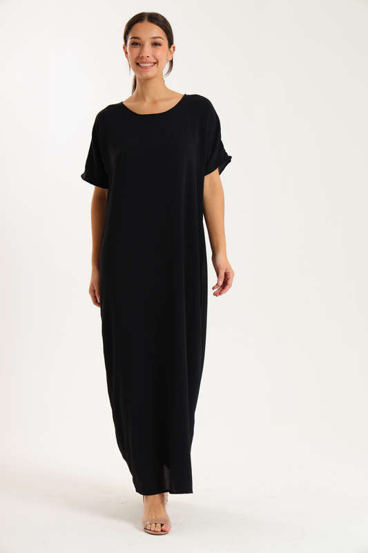 Jasmin Classic Maxi Short Sleeve Dress