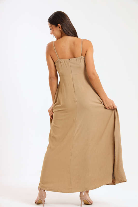 Juliana Strappy Maxi Dress With Pockets