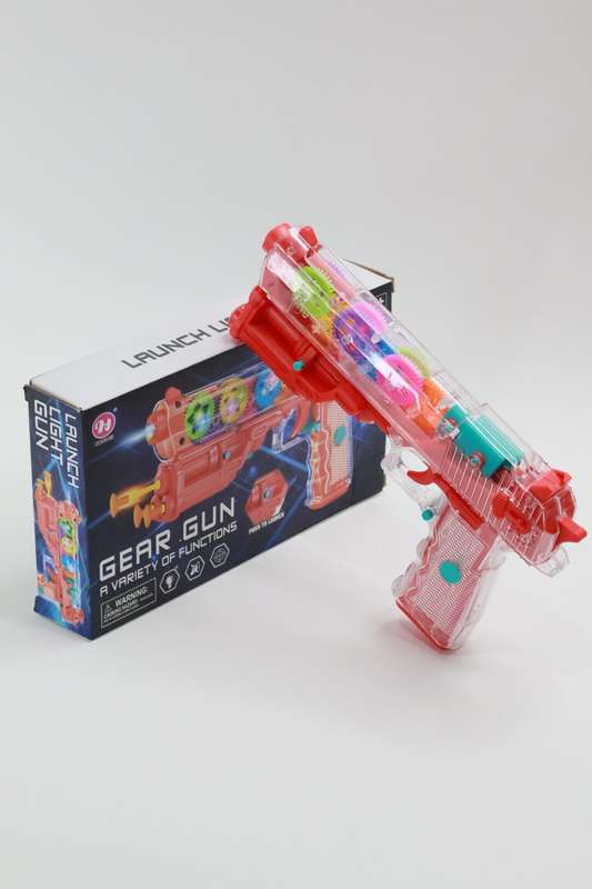 Kids Gear Gun Launch Light Gun Batteries Included