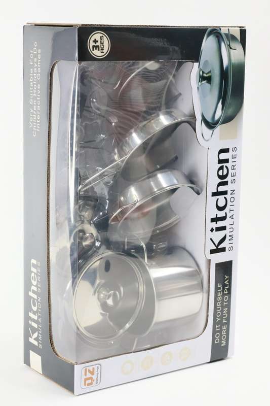 Kids Stainless Steel Kitchen Set Play Set