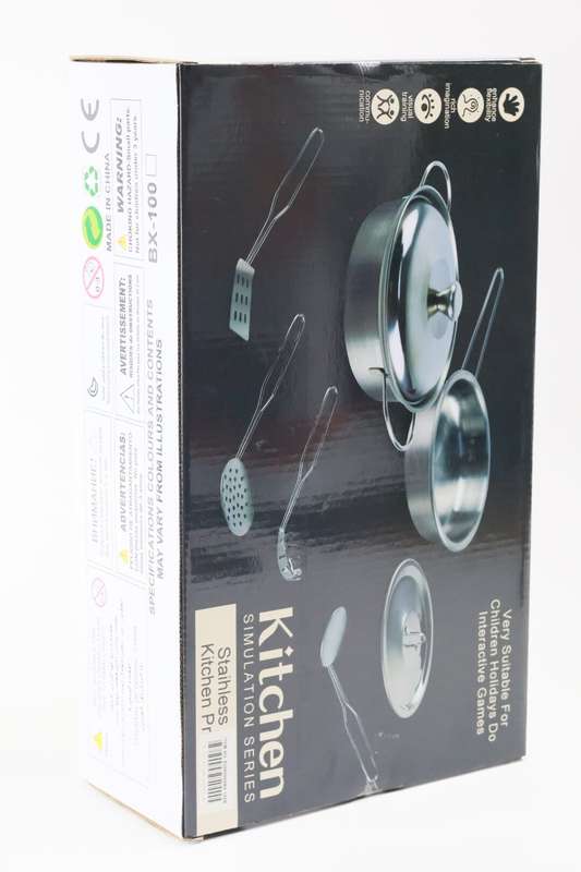 Kids Stainless Steel Kitchen Set Play Set