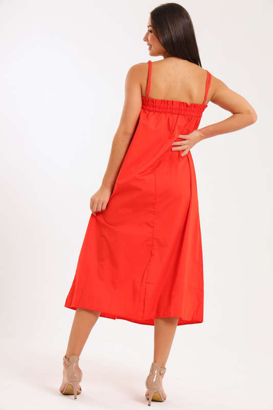 Ladies Baby Doll Strappy Summer Maxi Dress