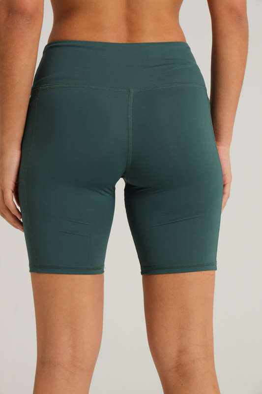 Ladies High Impact Biker Paddle Shorts With Pockets