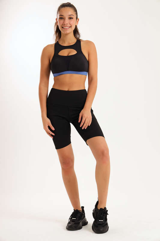 Ladies High Impact Biker Paddle Shorts With Pockets