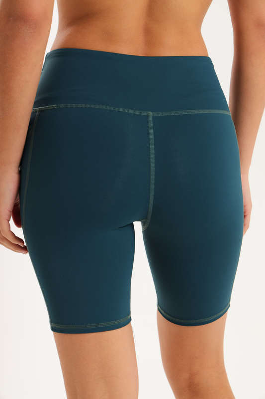 Ladies High Impact Biker Paddle Shorts With Pockets
