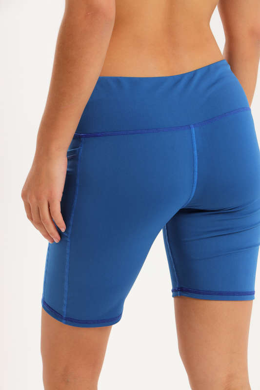Ladies High Impact Biker Paddle Shorts With Pockets