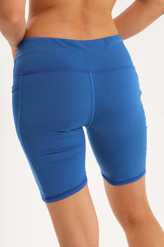 Ladies High Impact Biker Paddle Shorts With Pockets