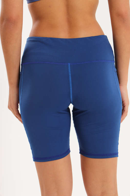 Ladies High Impact Biker Paddle Shorts With Pockets