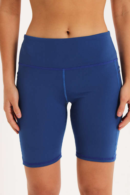 Ladies High Impact Biker Paddle Shorts With Pockets