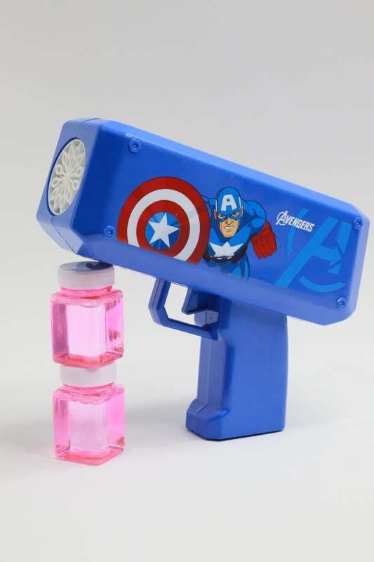 Avengers to life with the Captain America Automatic Bubble Gun