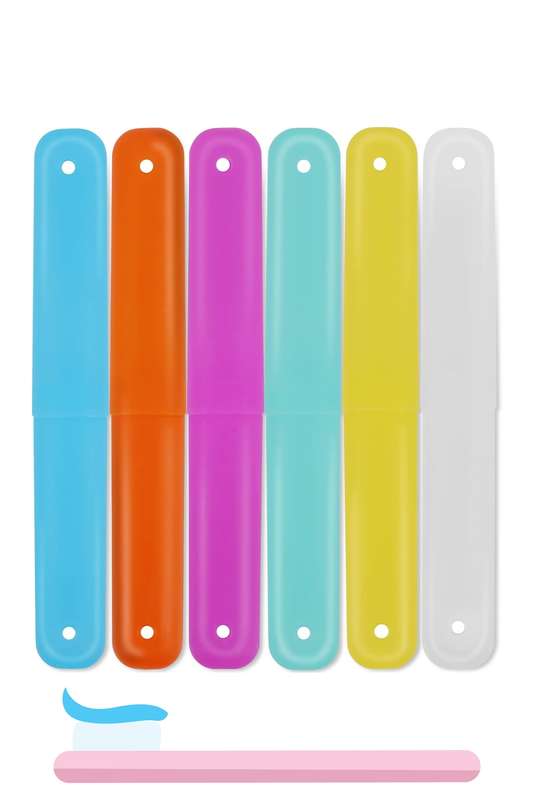 Senza®6 Piece Travel Toothbrush Case Holders