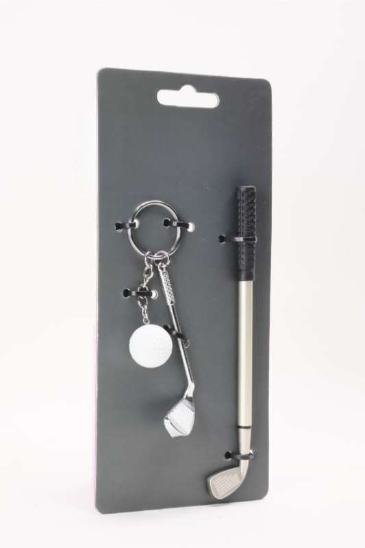 Senza Sport® Golf Keyring &amp; Golf Pen Gift Set