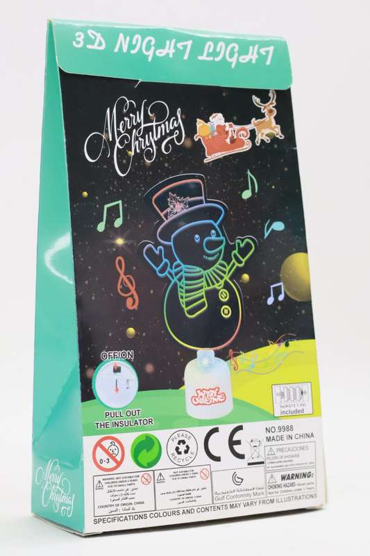 Snowman Gift Xmas Ornament Room Decor LED light PROMO-2-FOR-1