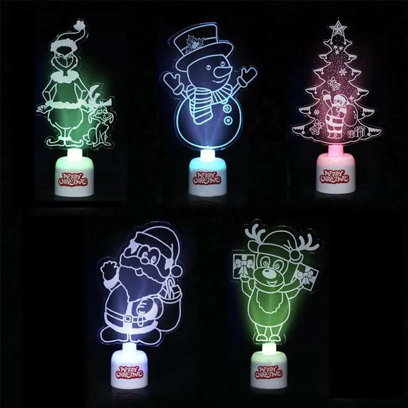 Snowman Gift Xmas Ornament Room Decor LED light PROMO-2-FOR-1