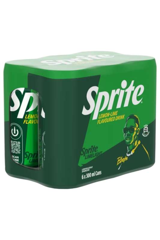 Sprite Lemon-Lime Flavoured Sparkling Drink 6 x 300ml